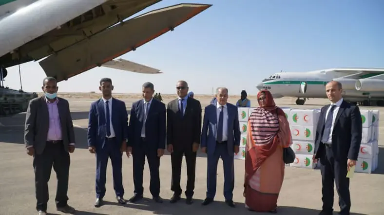 Don algérien de produits alimentaires à la Mauritanie