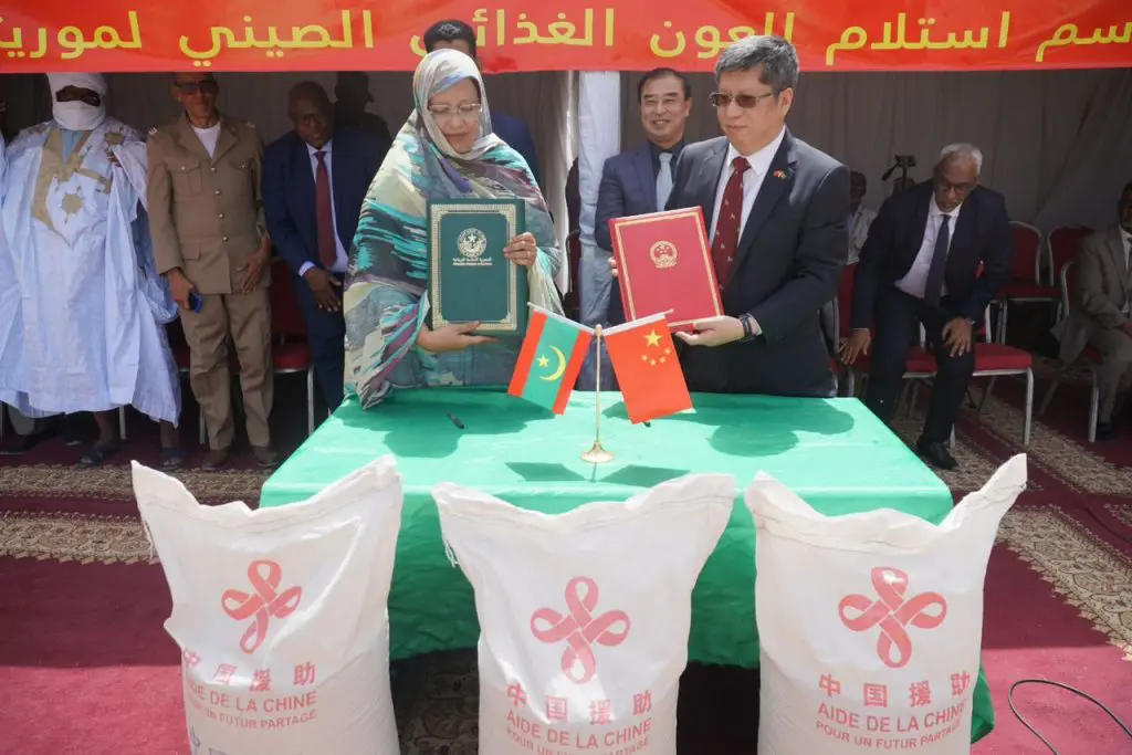 Aide alimentaire chinoise de 1000 tonnes de blé à la Mauritanie