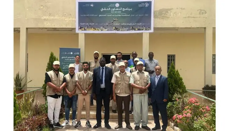 Session de formation sur les méthodes de lutte contre le criquet pèlerin à Nouakchott pour des techniciens libyens