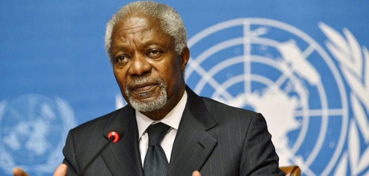 Décès de l’ancien secrétaire général des nations unies, Koffi Annan