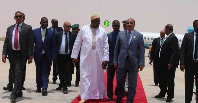Le président gambien en visite en Mauritanie