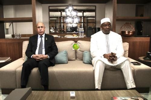 Entretiens entre le président Ghazouani et son homologue gambien