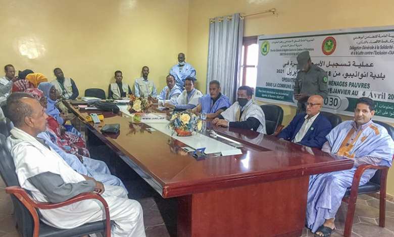 Recensement des familles pauvres à Nouadhibou par la délégation TAAZOUR