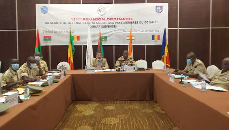 Malgré la crise au Mali les chefs d’état-major des armées du G5 Sahel ont tenu leur réunion