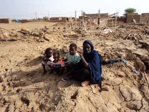 Plusieurs familles affectées par les pluies dans la moughata de M’Bout