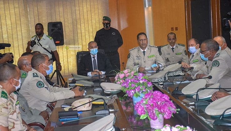 Le ministre de la défense en réunion avec le staff de l’état-major de la gendarmerie nationale