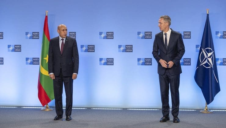 Deuxième rencontre en deux ans entre le président Ghazouani et le secrétaire général de l’OTAN