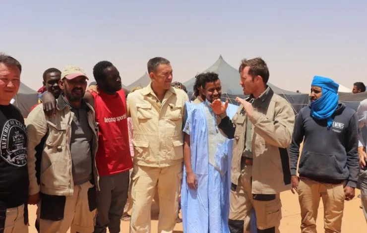 Des orpailleurs commémorent la fête d’El Fitr avec la société Amiral Mining à Chegatt