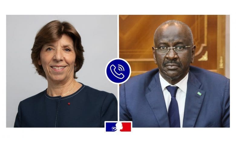 Entretien téléphonique entre les ministres mauritanien et français des affaires étrangères