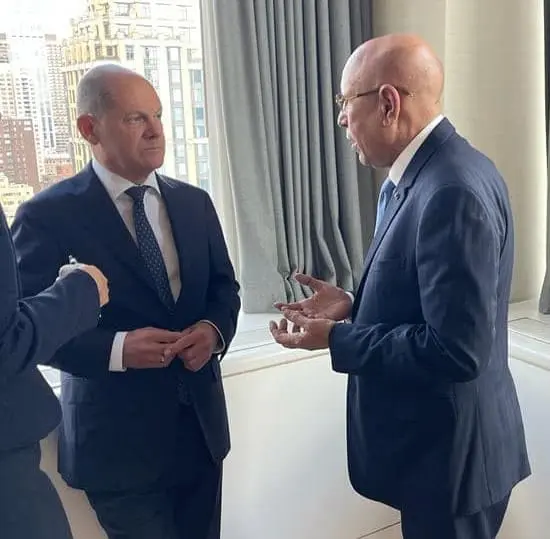 Le président mauritanien a rencontré le chancelier allemand à New York