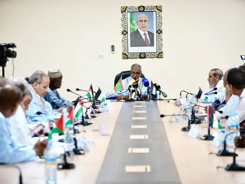 Sit-in des partis politiques mauritaniens devant le siège des nations unies en signe de solidarité avec les habitants de Gaza