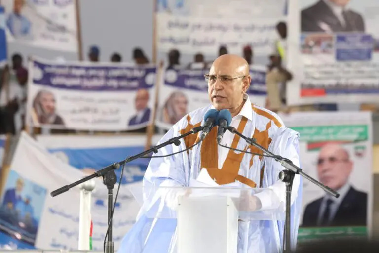 Le candidat Ghazouani : les investissements consacrés à la wilaya du Trarza ont été de 195 milliards MRO