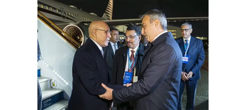 Le président Ghazouani à Bakou pour participer au sommet de la COP 29