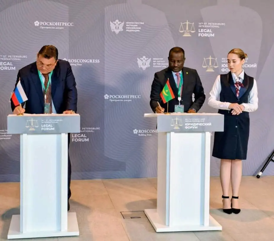 Accord Mauritano-russe destiné à renforcer la coopération juridique et judiciaire entre les deux pays