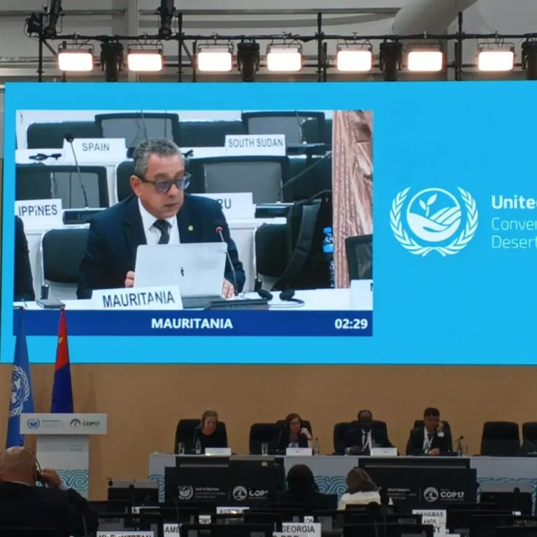 Conférence des Nations unies (COP 17) en Mongolie : la Mauritanie réaffirme son engagement dans la lutte contre la désertification