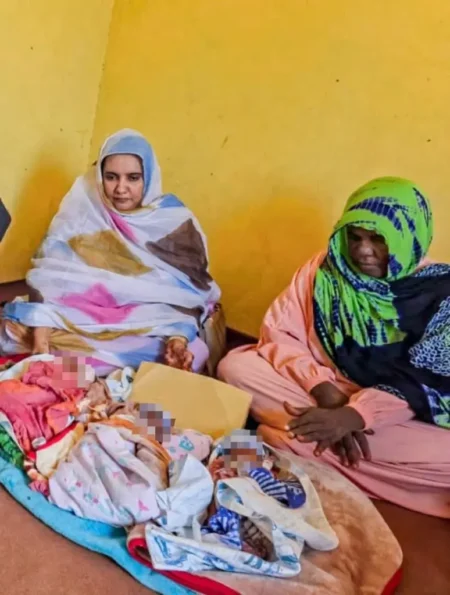 MASEF : remise d’une aide financière à la famille de jumeaux orphelins de naissance après le décès de leur mère après l’accouchement